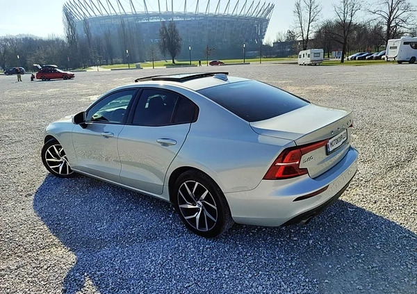 Volvo S60 cena 119900 przebieg: 56952, rok produkcji 2020 z Przedbórz małe 781